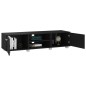 Mobile Porta TV Nero 140x40x35 cm Legno Multistrato Mobile Porta TV Nero 140x40x35 cm Legno Multistrato