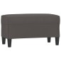 Panca Grigia 70x35x41 cm in Similpelle