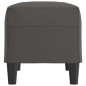 Panca Grigia 70x35x41 cm in Similpelle