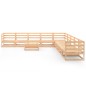 vidaXL Set Divani da Giardino 10 pz in Legno Massello di Pino vidaXL Set Divani da Giardino 10 pz in Legno Massello di Pino