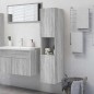 Armadietto Bagno Grigio Sonoma 30x30x130cm in Legno Multistrato Armadietto Bagno Grigio Sonoma 30x30x130cm in Legno Multistrato