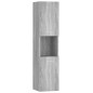 Armadietto Bagno Grigio Sonoma 30x30x130cm in Legno Multistrato Armadietto Bagno Grigio Sonoma 30x30x130cm in Legno Multistrato