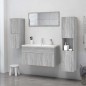 Armadietto Bagno Grigio Sonoma 30x30x130cm in Legno Multistrato Armadietto Bagno Grigio Sonoma 30x30x130cm in Legno Multistrato