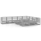 vidaXL Set Divani da Giardino 11 pz in Legno Massello di Pino vidaXL Set Divani da Giardino 11 pz in Legno Massello di Pino