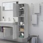 Armadietto Bagno Grigio Sonoma 30x30x130cm in Legno Multistrato Armadietto Bagno Grigio Sonoma 30x30x130cm in Legno Multistrato