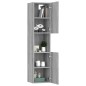 Armadietto Bagno Grigio Sonoma 30x30x130cm in Legno Multistrato Armadietto Bagno Grigio Sonoma 30x30x130cm in Legno Multistrato