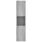 Armadietto Bagno Grigio Sonoma 30x30x130cm in Legno Multistrato Armadietto Bagno Grigio Sonoma 30x30x130cm in Legno Multistrato