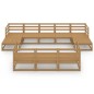 vidaXL Set Divani da Giardino 10 pz in Legno Massello di Pino vidaXL Set Divani da Giardino 10 pz in Legno Massello di Pino
