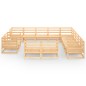 vidaXL Set Divani da Giardino 13 pz in Legno Massello di Pino vidaXL Set Divani da Giardino 13 pz in Legno Massello di Pino