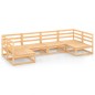vidaXL Set Divani da Giardino 6 pz in Legno Massello di Pino