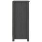 Credenze 2 pz Grigie 40x35x80 cm in Legno Massello di Pino Credenze 2 pz Grigie 40x35x80 cm in Legno Massello di Pino