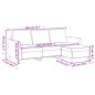 vidaXL Divano a 3 Posti con Poggiapiedi grigio 180 cm in Similpelle vidaXL Divano a 3 Posti con Poggiapiedi grigio 180 cm in Similpelle