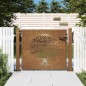vidaXL Cancello da Giardino 105x105 cm in Acciaio Corten Design Albero vidaXL Cancello da Giardino 105x105 cm in Acciaio Corten Design Albero