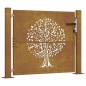 vidaXL Cancello da Giardino 105x105 cm in Acciaio Corten Design Albero vidaXL Cancello da Giardino 105x105 cm in Acciaio Corten Design Albero