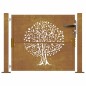 vidaXL Cancello da Giardino 105x105 cm in Acciaio Corten Design Albero vidaXL Cancello da Giardino 105x105 cm in Acciaio Corten Design Albero
