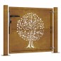 vidaXL Cancello da Giardino 105x105 cm in Acciaio Corten Design Albero vidaXL Cancello da Giardino 105x105 cm in Acciaio Corten Design Albero