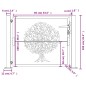 vidaXL Cancello da Giardino 105x105 cm in Acciaio Corten Design Albero vidaXL Cancello da Giardino 105x105 cm in Acciaio Corten Design Albero