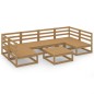 vidaXL Set Divani da Giardino 7 pz in Legno Massello di Pino