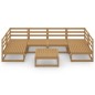 vidaXL Set Divani da Giardino 7 pz in Legno Massello di Pino