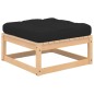 vidaXL Set Divani Giardino 6 pz con Cuscini in Legno Massello di Pino vidaXL Set Divani Giardino 6 pz con Cuscini in Legno Massello di Pino