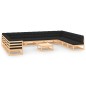 vidaXL Set Salotto Giardino 13pz Cuscini Antracite Legno Massello Pino vidaXL Set Salotto Giardino 13pz Cuscini Antracite Legno Massello Pino