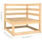 vidaXL Set Divani Giardino 11 pz con Cuscini in Legno Massello di Pino vidaXL Set Divani Giardino 11 pz con Cuscini in Legno Massello di Pino