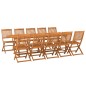 vidaXL Set da Pranzo da Giardino 11 pz 280x90x75 cm Massello di Acacia vidaXL Set da Pranzo da Giardino 11 pz 280x90x75 cm Massello di Acacia