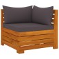 vidaXL Set Divani da Giardino 6 pz con Cuscini in Massello di Acacia vidaXL Set Divani da Giardino 6 pz con Cuscini in Massello di Acacia