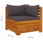 vidaXL Set Divani da Giardino 6 pz con Cuscini in Massello di Acacia vidaXL Set Divani da Giardino 6 pz con Cuscini in Massello di Acacia