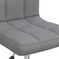 vidaXL Sedia da Pranzo Girevole Grigio Chiaro in Tessuto vidaXL Sedia da Pranzo Girevole Grigio Chiaro in Tessuto