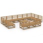 vidaXL Set Divani da Giardino 14 pz in Legno Massello di Pino vidaXL Set Divani da Giardino 14 pz in Legno Massello di Pino