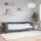 vidaXL Divano Letto con Materasso Grigio Scuro 90x200 cm in Velluto vidaXL Divano Letto con Materasso Grigio Scuro 90x200 cm in Velluto