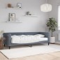 vidaXL Divano Letto con Materasso Grigio Scuro 80x200 cm in Velluto vidaXL Divano Letto con Materasso Grigio Scuro 80x200 cm in Velluto