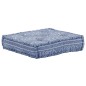 vidaXL Pouf Modulare a 2 Posti Indaco in Tessuto vidaXL Pouf Modulare a 2 Posti Indaco in Tessuto