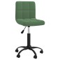 vidaXL Sedia da Pranzo Girevole Verde Scuro in Velluto vidaXL Sedia da Pranzo Girevole Verde Scuro in Velluto