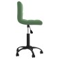 vidaXL Sedia da Pranzo Girevole Verde Scuro in Velluto vidaXL Sedia da Pranzo Girevole Verde Scuro in Velluto
