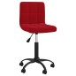 vidaXL Sedia da Pranzo Girevole Rosso Vino in Velluto vidaXL Sedia da Pranzo Girevole Rosso Vino in Velluto
