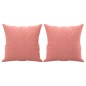 Cuscini Decorativi 2 pz Rosa 40x40 cm in Velluto