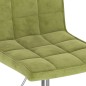 vidaXL Sedie da Pranzo Girevoli 4 pz Verde Chiaro in Velluto vidaXL Sedie da Pranzo Girevoli 4 pz Verde Chiaro in Velluto