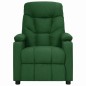 vidaXL Poltrona Alzapersona Massaggiante Verde Scuro Tessuto
