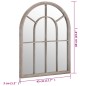 vidaXL Specchio Sabbia 60x45 cm Ferro per Uso Interno vidaXL Specchio Sabbia 60x45 cm Ferro per Uso Interno