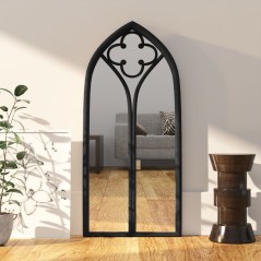 vidaXL Specchio Nero 70x30 cm Ferro per Uso Interno