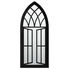vidaXL Specchio Nero 70x30 cm in Ferro per Uso Interno