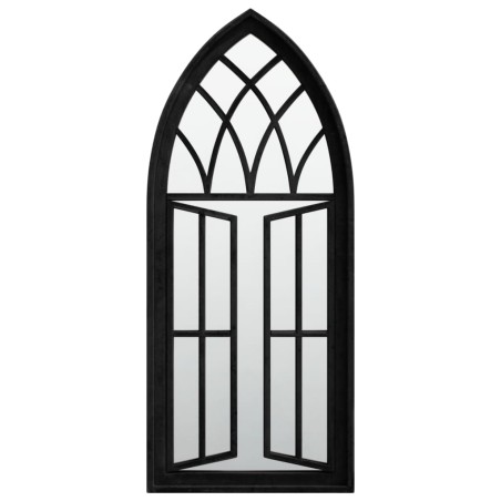 vidaXL Specchio Nero 70x30 cm in Ferro per Uso Interno