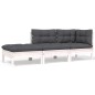 vidaXL Set Salotto da Giardino con Cuscini 8 pz Legno Massello di Pino vidaXL Set Salotto da Giardino con Cuscini 8 pz Legno Massello di Pino