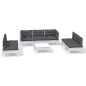 vidaXL Set Divani da Giardino 8 pz con Cuscini Legno Massello di Pino vidaXL Set Divani da Giardino 8 pz con Cuscini Legno Massello di Pino