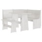 vidaXL Set da Pranzo 3 pz REINE Bianco in Legno Massello di Pino vidaXL Set da Pranzo 3 pz REINE Bianco in Legno Massello di Pino