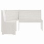 vidaXL Set da Pranzo 3 pz REINE Bianco in Legno Massello di Pino vidaXL Set da Pranzo 3 pz REINE Bianco in Legno Massello di Pino