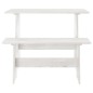 vidaXL Set da Pranzo 3 pz REINE Bianco in Legno Massello di Pino vidaXL Set da Pranzo 3 pz REINE Bianco in Legno Massello di Pino