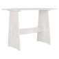vidaXL Set da Pranzo 3 pz REINE Bianco in Legno Massello di Pino vidaXL Set da Pranzo 3 pz REINE Bianco in Legno Massello di Pino